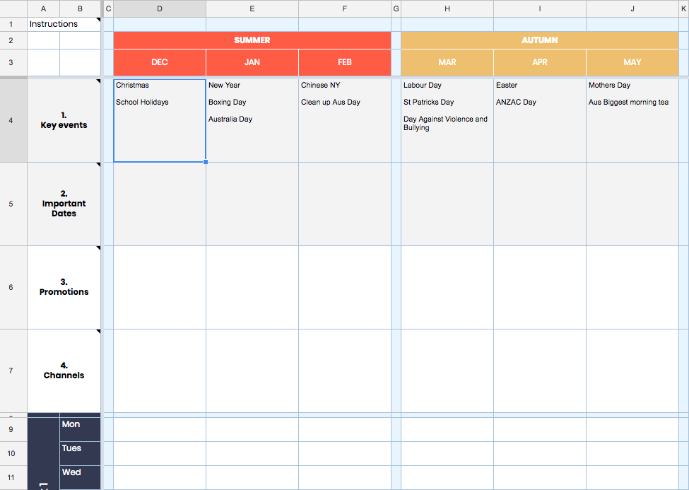 Key events for your industry